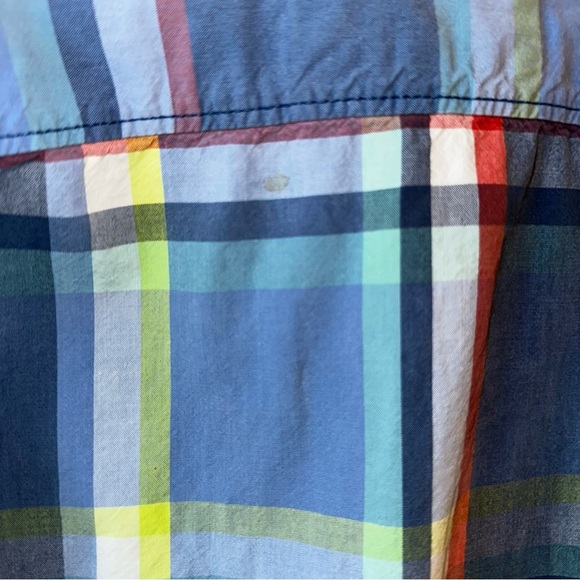 Y2K Hollister Men's Multicolor Plaid Button-Down Shirt Medium 100% Cotton READ - Picture 9 of 13